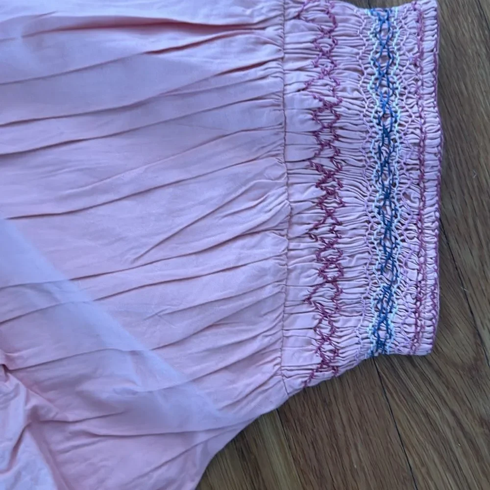 Free People Where We Meet Smocked Blouse